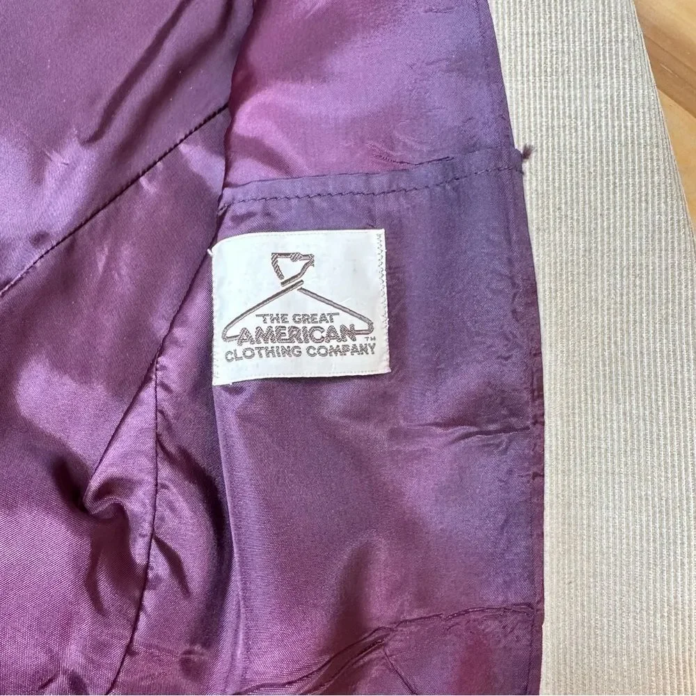 THE GREAT AMERICAN CLOTHING COMPANY Vintage Tan Corduroy Suit 42
